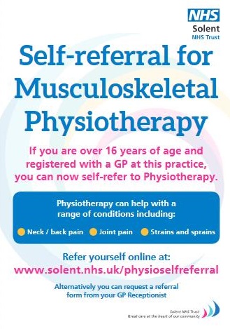 Self-referral poster